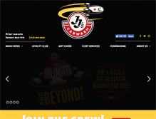 Tablet Screenshot of jjscarwash.com